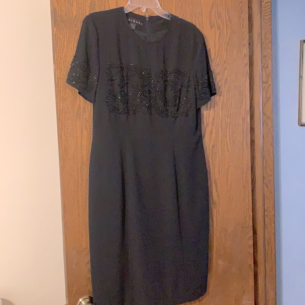 Black beaded dress